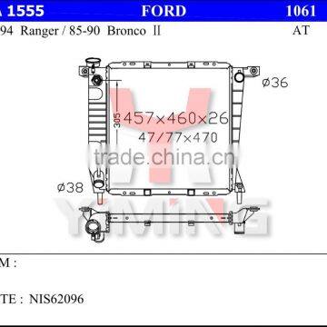 Auto radiator for Fordd Ranger 85-94 Bronco II 85-90 AT 26mm