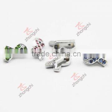 Crystals Pave Awareness Ribbon Charm Available in White,Green,Blue,Purple,Pink & Red(JP08) photo-3