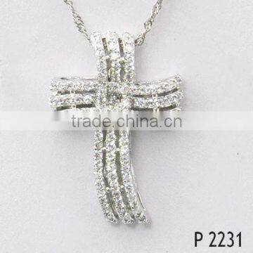 Fashion Hip Hop Religious Cross Necklace Pendant For Unisex photo-2