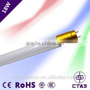 Factory Price CE RoHS led glass tube with gold aluminum G13 18w 1200mm t8 led tube