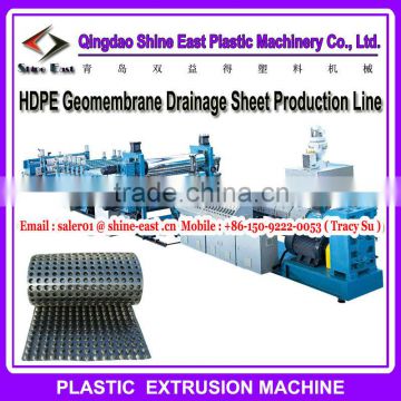 HDPE 3D drainage Geo Plastic Mat Making Machine / Plastic drainage sheet machine