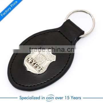 Hot sale cheap custom made leather keychain