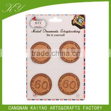 Customized 3d Cork Wood Label Sticker Printing for Home Decoration photo-2