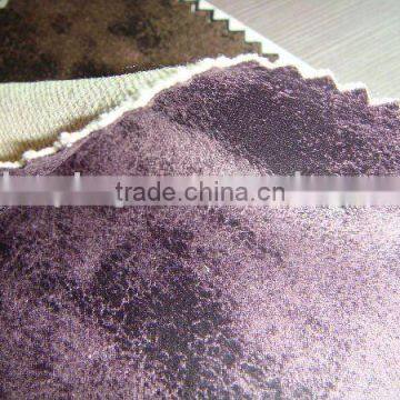 polyester stamped suede fabric