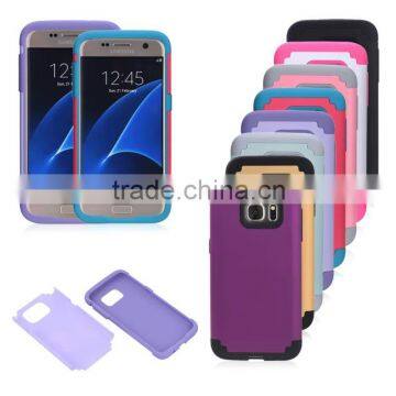 Silicone Case 2 in 1 Armor Shockproof Hybird TPU+PC Hard Back Cover for iPhone6 6s 6Plus 6sPlus Samsung Galaxy s6 s6edge