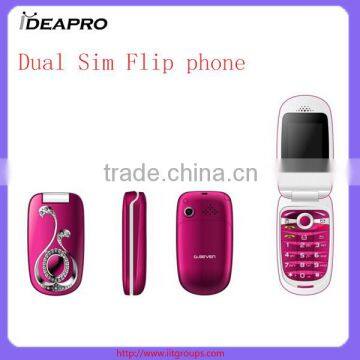 G7-05 cheap China fllp phone 1.77 inch Mtk6250 quad band basic feature dual sim flip phone OEM flip phone