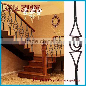 wrought iron stair railings for home /High quality wrought iron stair railing design