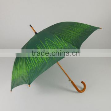 deluxe wood umbrella pole wooden straight shaft umbrella