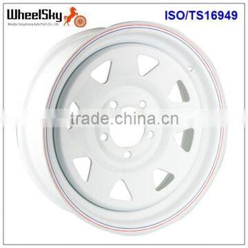 EIGHT SPOKE TRAILER WHEELS