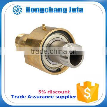 High pressure resist metal plumbing swivel joint hydraulic rotary valve