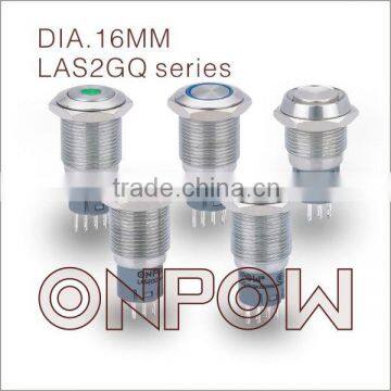 ONPOW Doorbell Push Button Switch(LAS2GQ,16mm,CE,ROHS,REECH,IP40,IP65,IP67)