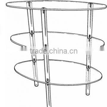 Acrylic Shelf Display Three Shelf Store Display
