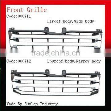 toyota body parts #000711 #000712 hiace front grille chrome front grille for hiace 2011