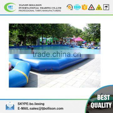 Indoor / Ourdoor Funny Baby Inflatable Swimming Pools 0.6mm - 0.9mm PVC Tarpaulin