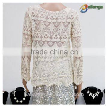 2016 embroidered ladies crochet Women cotton vest wholesales