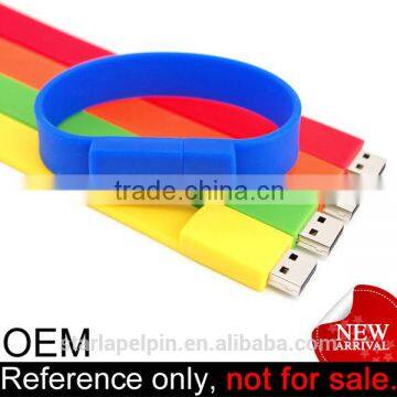 promotion cheap unique silicone bracelet USB computer accessories bracelet