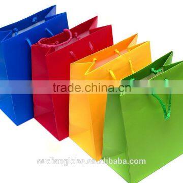 OEM Custom Matt Paper Bag Drawstring Cheap Paper Bags