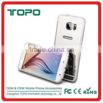 Wholesales Mobile phone accessories aluminum metal mirror cover case for samsung galaxy j7,j5,j2,j1,s3,s4,s5,s6,s6 edge