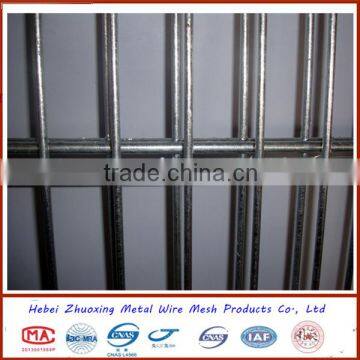 China manufacture galvanized then powder painting welded mesh fence/double wire fence/2D double wire fence