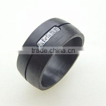 luxury carbon fiber rings with stones