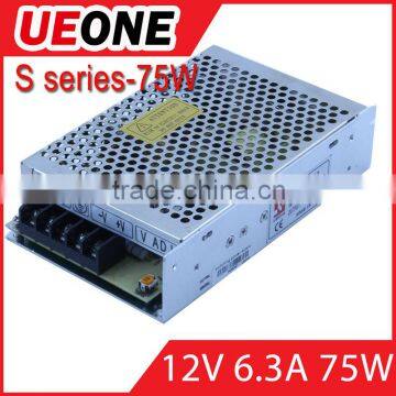 75W 12V Switching power supply S-75-12 factory price
