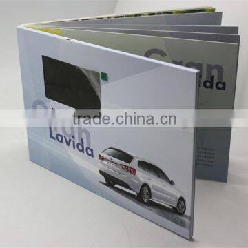 Factory custom 2.4 / 3.5 / 4.3/ 5/ 7/ 10 inch Lcd invitation video brochure greeting card for christmas gifts