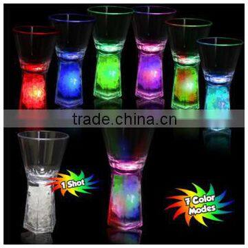 Promotional light up Multi color led shot glass