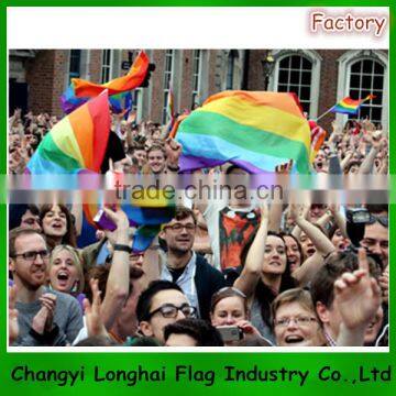 hand Rainbow Flag