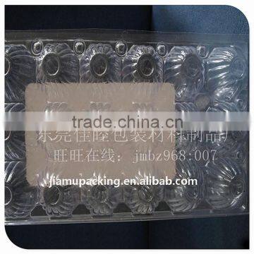 plastic pvc egg packaging with 18 holes/cavities