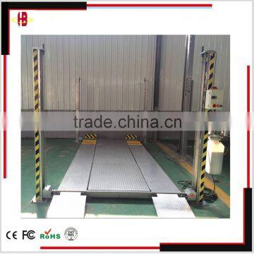 high quality hydraulic 4 post 4T car lift with jack