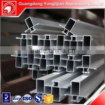 Anodized aluminium profile to make doors and windows