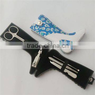 2015 New stainless steel boots shape manicure set