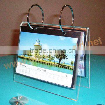 acrylic desktop calendar holder