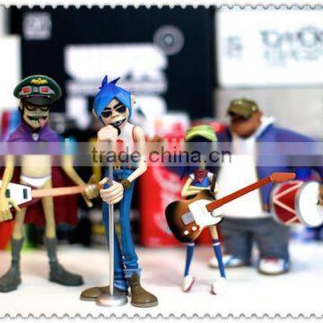 cool rock and roll band plastic action figures/oem design band action figures for decor/custom cool action figures manufacturer