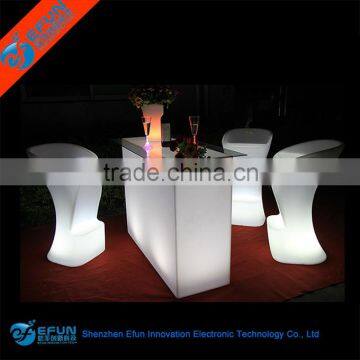 Modern design nightclub bar table,glowing waterproof led furniture bar counter