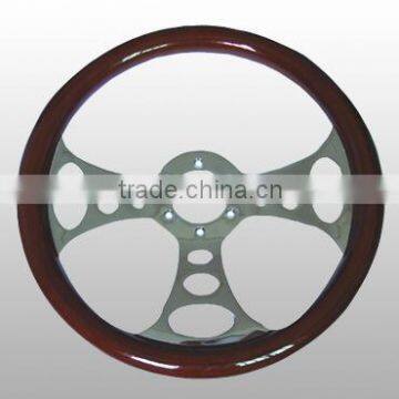 wooden truck steering wheel