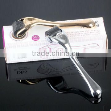 Newest in 2014 Titanium 540 derma Roller with silver handle