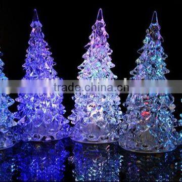 2016 Funny Christmas Gift Crystal Christmas Tree Night Light photo-5