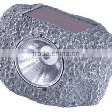 garden solar light, solar stone light, polyresin rock light