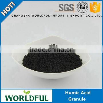 Worldful Agrochemicals And Fertilizers 55-65% Humic Acid Granule From Leonardite Acid Humic