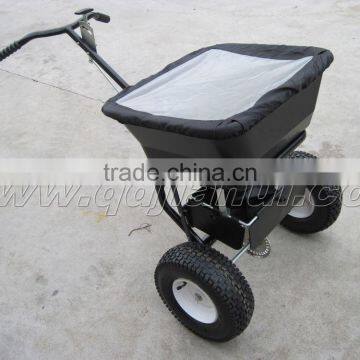 new design 100lbs walk behind salt spreader