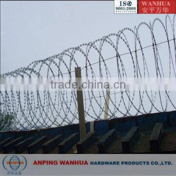 Hot Sell Electric Galvanized Razor barbed wire Mesh Fence ( Professional factory ISO9001)