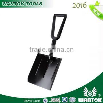 Folding shovel big head square blade