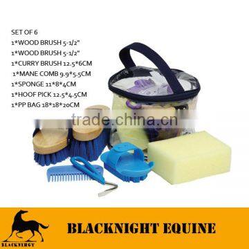 HORSE GROOMING KIT SET OF 6 EQUESTRIAN HORSE GROOMING BRUSHES HORSE HAIR GROOMING BRUSHES HORSE GROOMING WHOLESALE HORSE BRUSHES