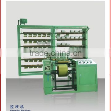 Elastic warping machine