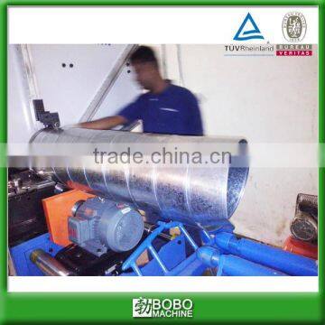 Spiral round HVAC duct forming machine