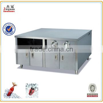 KFC worktable with cup dispenser