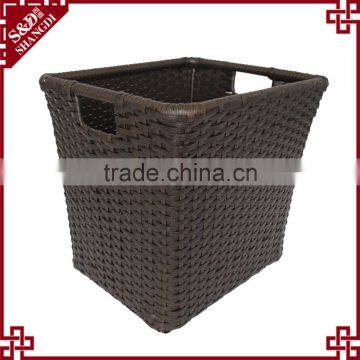Durable Waterproof pe Rattan Handmade Woven Baskets for Laundry Storage photo-3