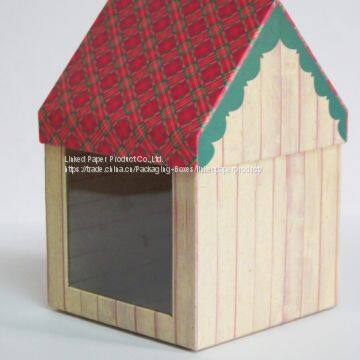 Very Nice House Shape Gift Box With Window photo-2