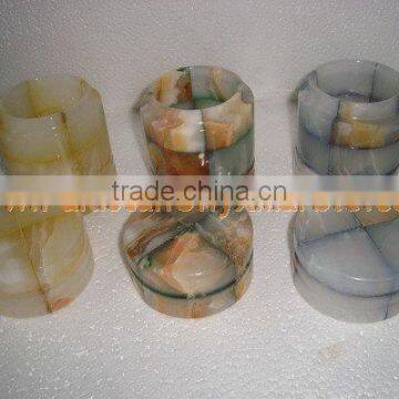 Top Selling FACTORY PRODUCUNG ONYX CANDY JARS POTS HANDICRAFTS photo-2